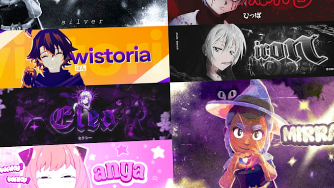 design your youtube, twitter, discord banner