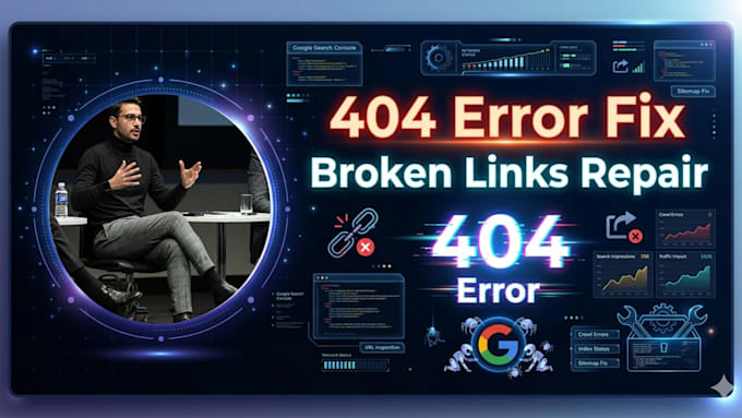 fix 404 errors, broken links and google indexing issues