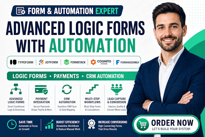 build typeform jotform formstack cognito formassembly logic payments integration