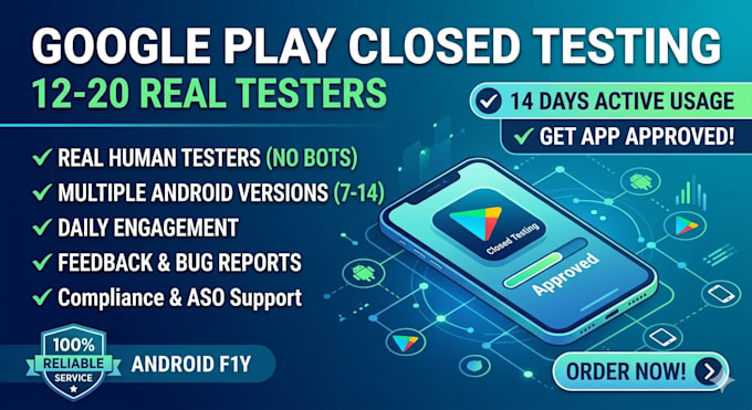 provide 20 testers for your google play android app