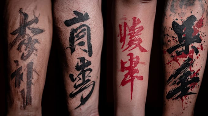 create arabic and persian minimal calligraphy tattoo