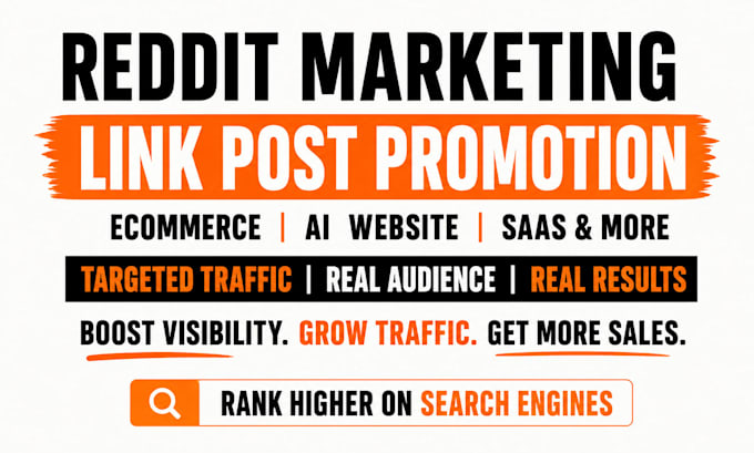 promote ecommerce store ai website traffic reddit link post