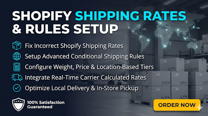fix shopify shipping rates and setup advanced shipping rules