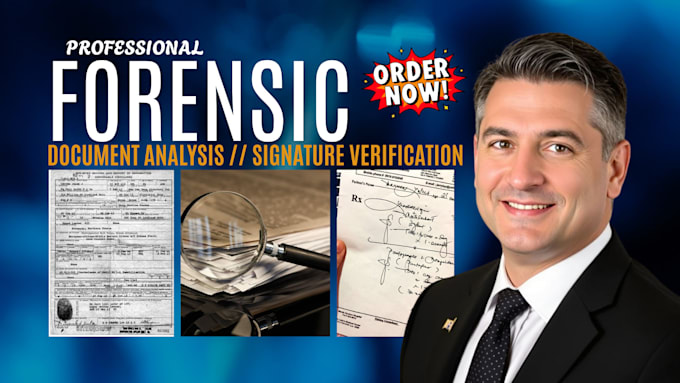 provide expert forensic document analysis, report writing signature verification