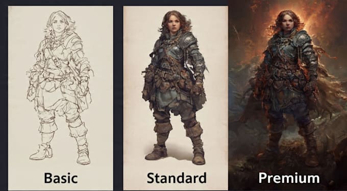 create custom dnd, rpg, and character art