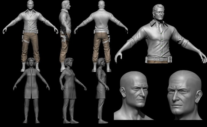 3d character rigging blendshape c4d rig cc4 facial rigging animated retopology