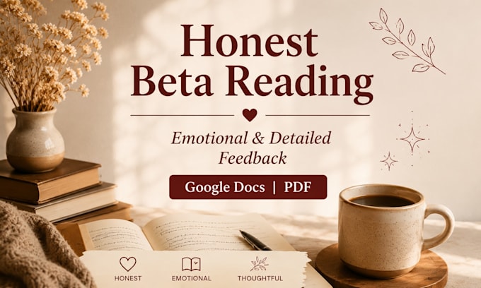passionate beta reading with honest reader feedback