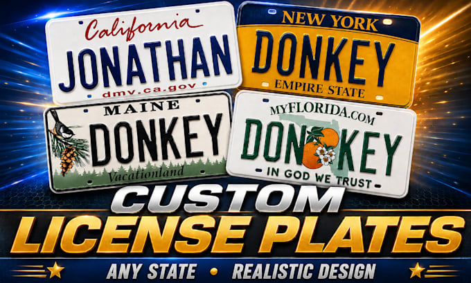 create custom license plates