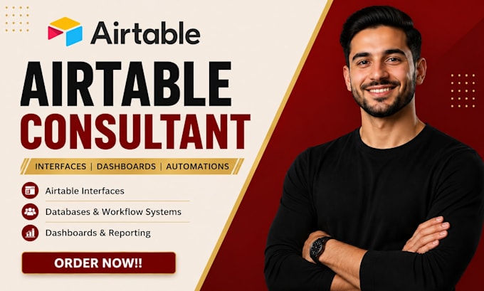 be your airtable consultant, airtable interface and dashboards