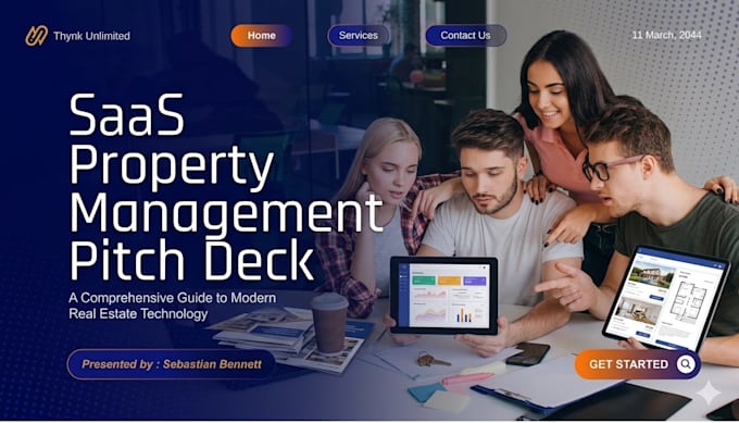 design saas property management platform pitch deck