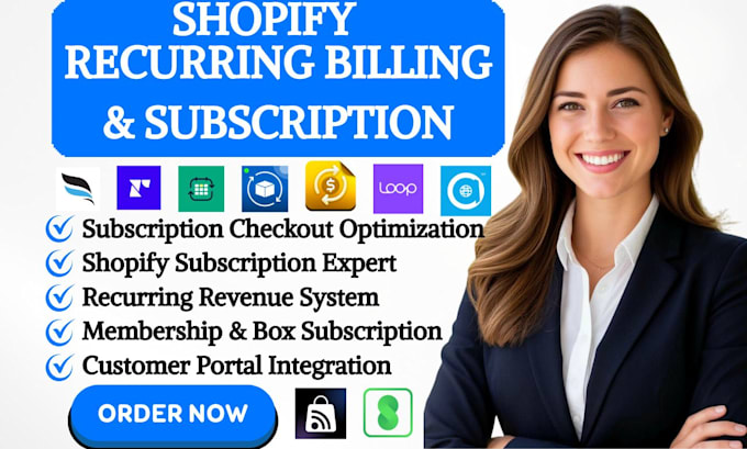 setup shopify recurring billing and subscription appstle seal kaching loop subi
