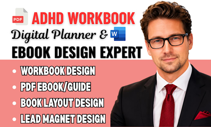 format adhd workbook, digital planner, journal, ebook for amazon KDP