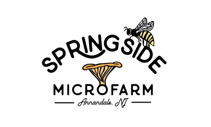 design corporate spring side micro farm logo