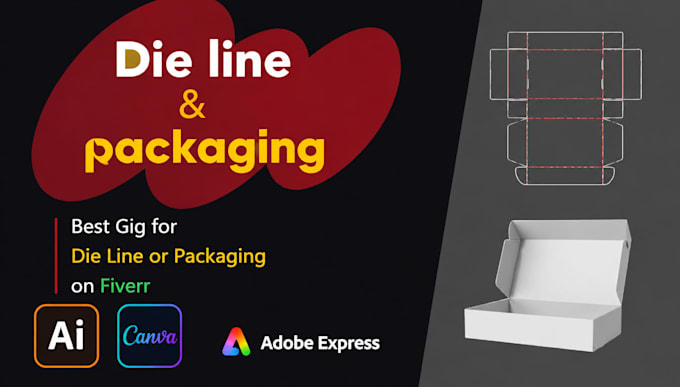 designs die line or gift packaging