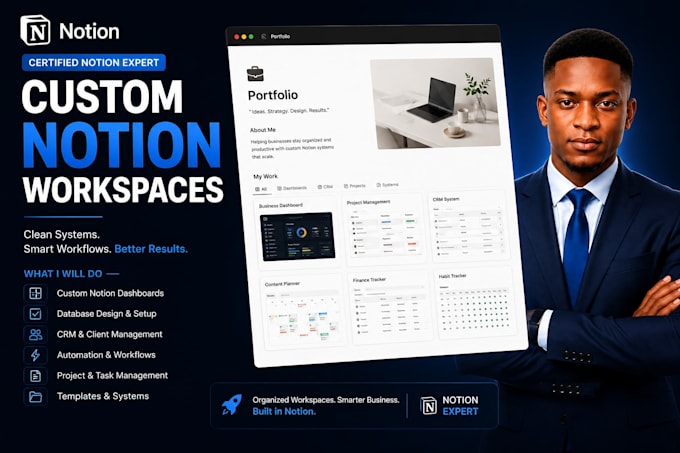 setup custom notion dashboard notion template notion expert project management