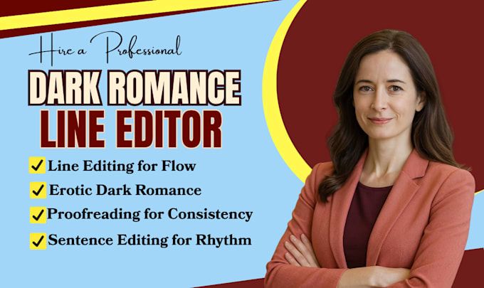 book editing dark fantasy, line edit erotic dark romance to improve flow