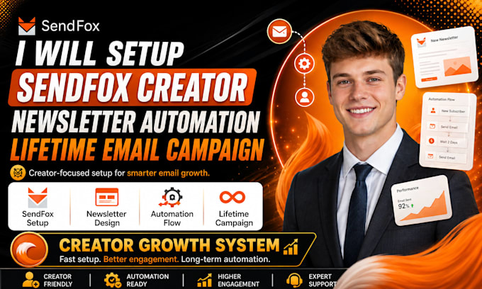 setup sendfox creator newsletter automation lifetime email campaign