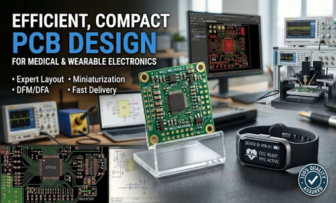 create efficient compact pcb design for medical and wearable electronics
