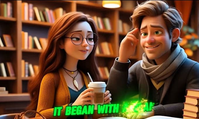 create 3d ai animated proposal video 3d romantic storytelling 3d pixar stories