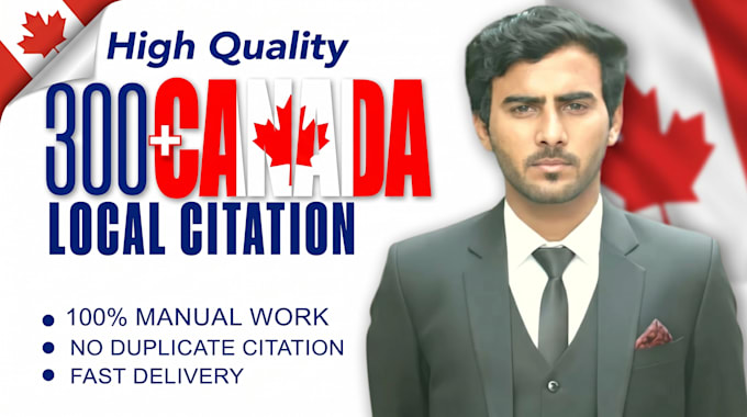 manually submit 300 canada local citations with nap consistency