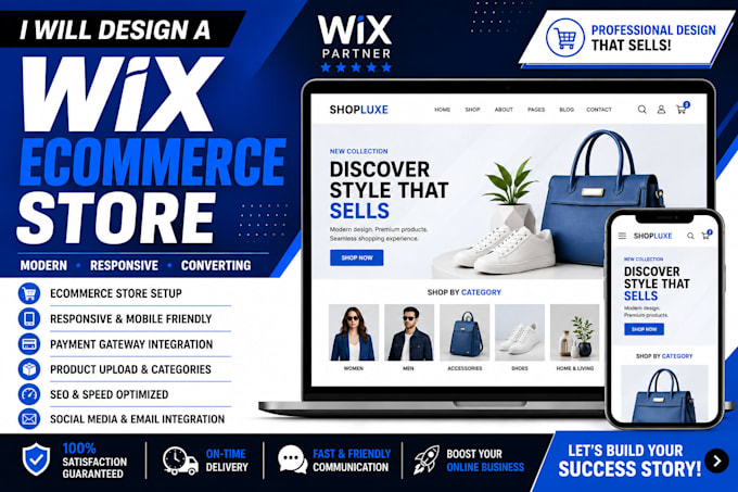 design a wix ecommerce store