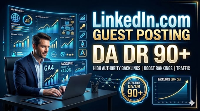 do unique and premium guest posts at linkedin,com for SEO backlink