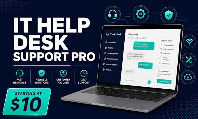 be your virtual assistant for IT support technical help desk