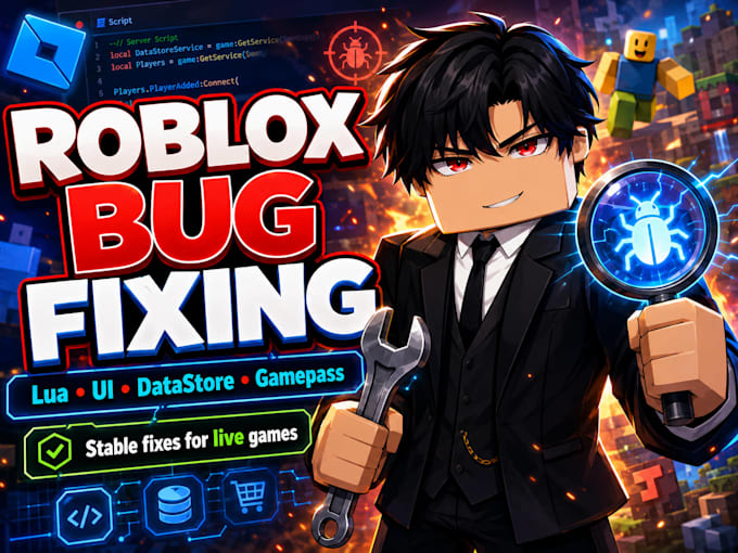 fix bugs and issues in your roblox game