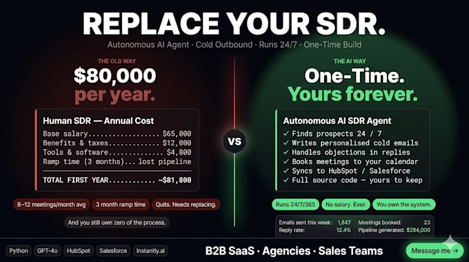 build an autonomous ai sdr agent for cold outbound and meetings