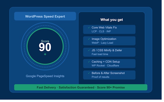 fix core web vitals and wordpress speed optimization for pagespeed insight