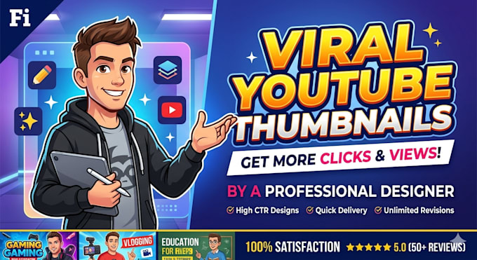 work on thumbnail designing
