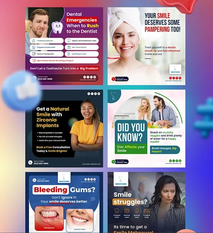 do creative social media design, post, banner ads