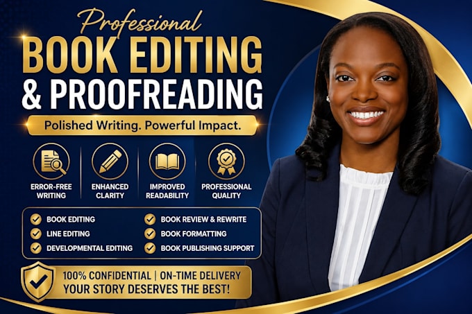 proofread and edit your book, manuscript, article,  document and grammar check