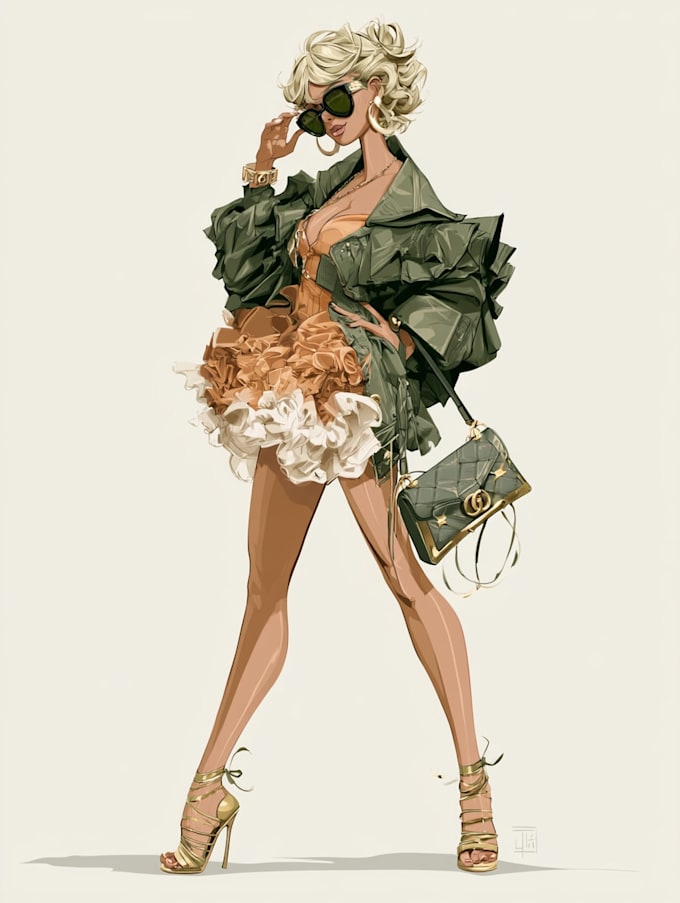 create digital fashion illustration