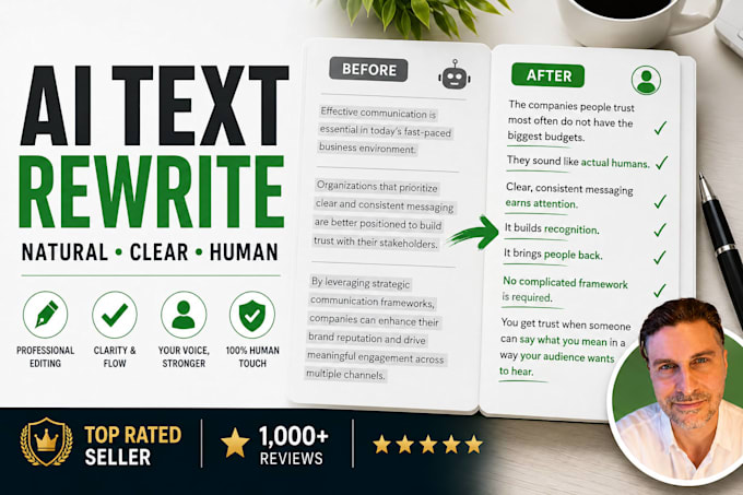 rewrite your ai generated text into natural human prose