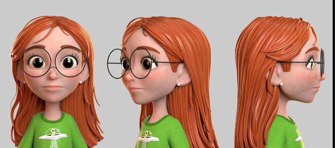 2d 3d model rig sculpt fix 52 arkit blendshape blender zbrush cc5 cc4 c4d