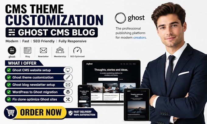 build ghost cms website ghost theme newsletter fix clone ghost website cms