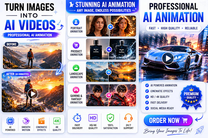 convert image to ai video animation