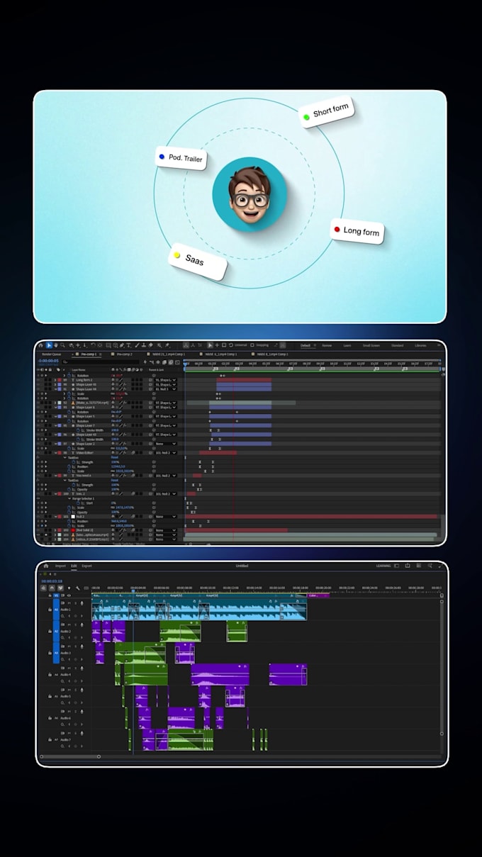 create professional edits with motion graphics and typography