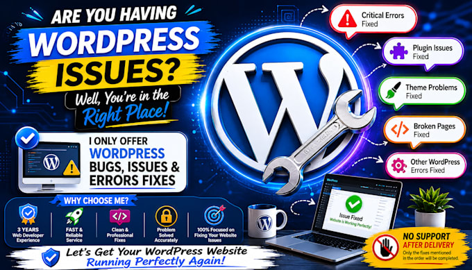 fix wordpress issues,bugs and errors