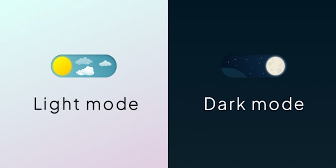 create a light and dark mode website