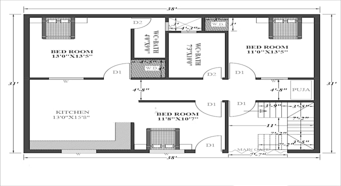 do professional autocad 2d floor plan, 3d floor plan design for homes and site