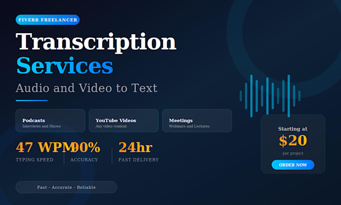 transcribe audio and video to text accurately