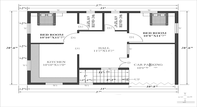 do custom autocad 2d floor plan, 3d house plans and a realistic 3d rendering