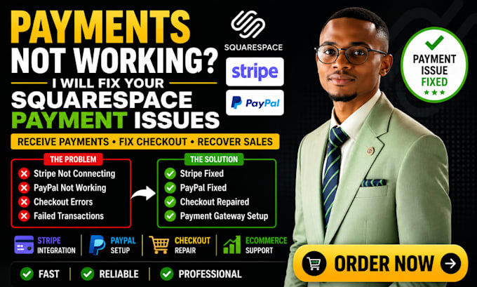 fix squarespace stripe paypal and checkout payment issues