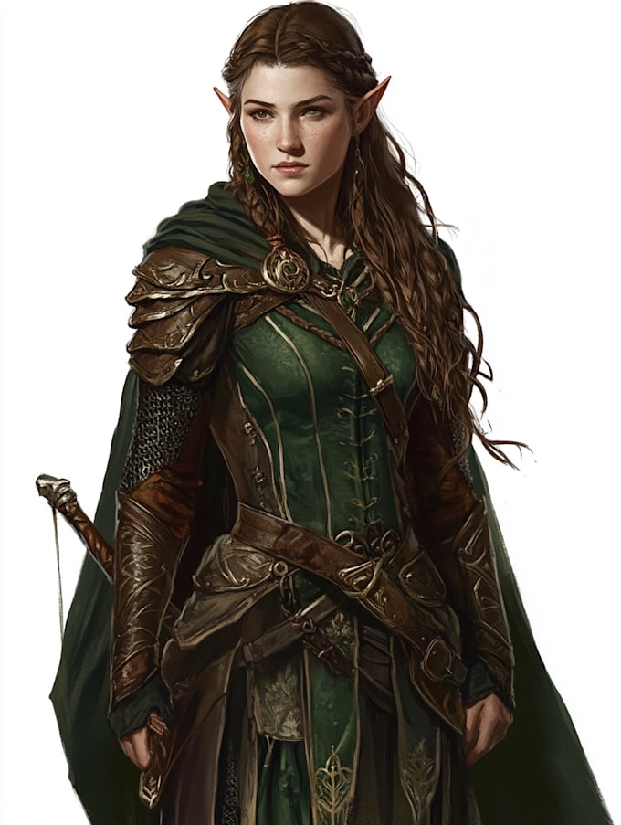 fantasy dnd character illustration