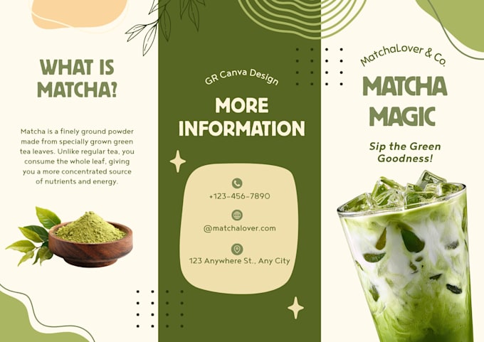 drink and beverages brochure