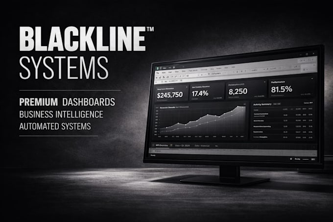 build custom excel systems and dashboards