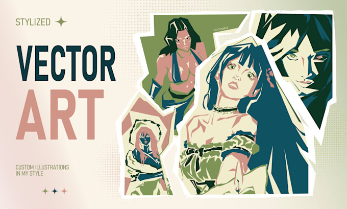 create stylized custom vector illustrations