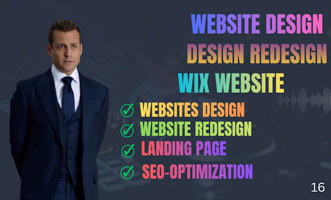 build wix website design, wix website redesign, wix